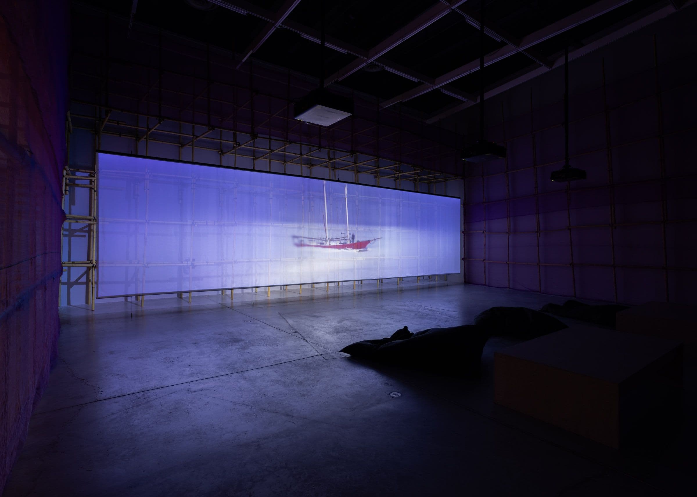 Lap-See Lam, Floating Sea Palace, 2024. Organized and developed in partnership with The Vega Foundation. Installation view: The Power Plant, Toronto, 2024. Photo: LF Documentation.