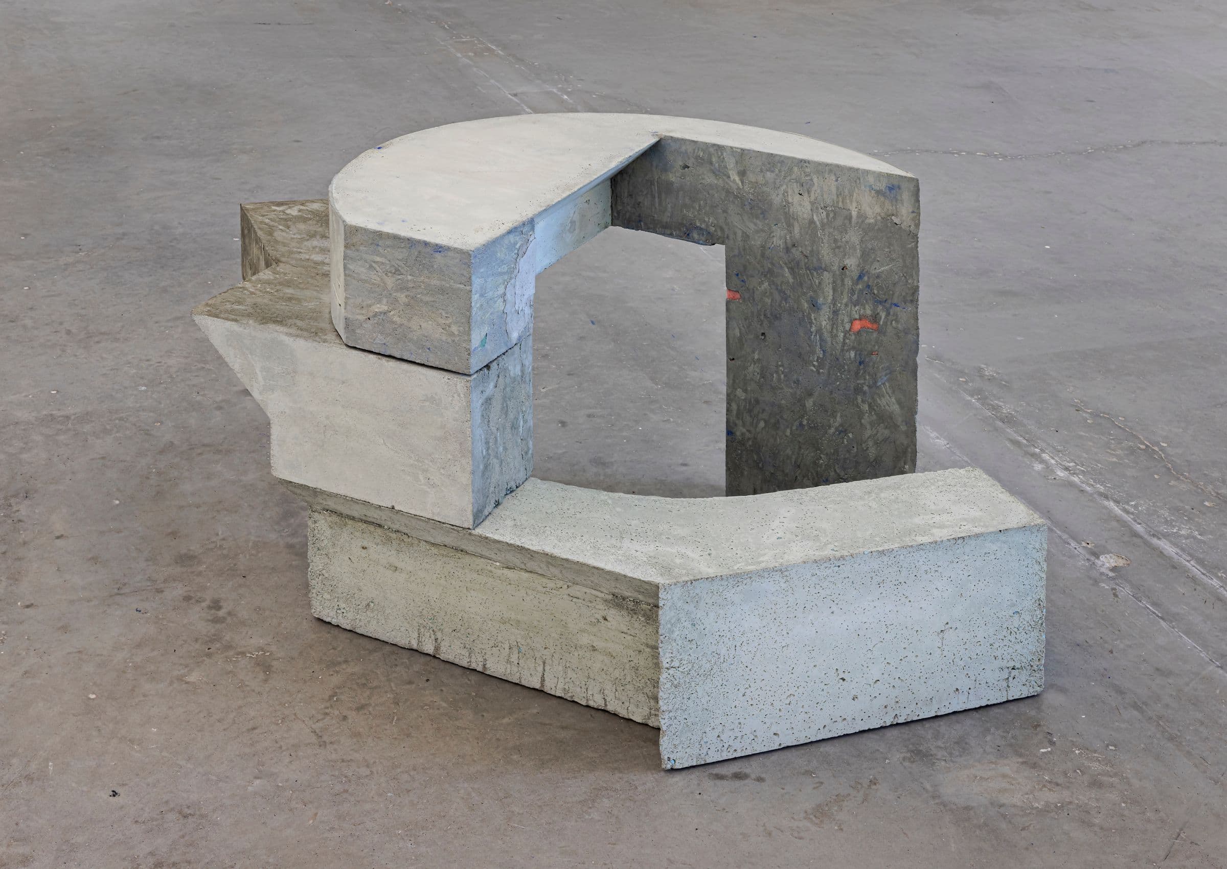 Jen Aitken, Lunopel, 2016. Concrete and foam. Collection Art Gallery of Ontario, Toronto, Anonymous Gift, 2023. Installation view: The Same Thing Looks Different, The Power Plant, Toronto, 2023. Photo: Toni Hafkenscheid.