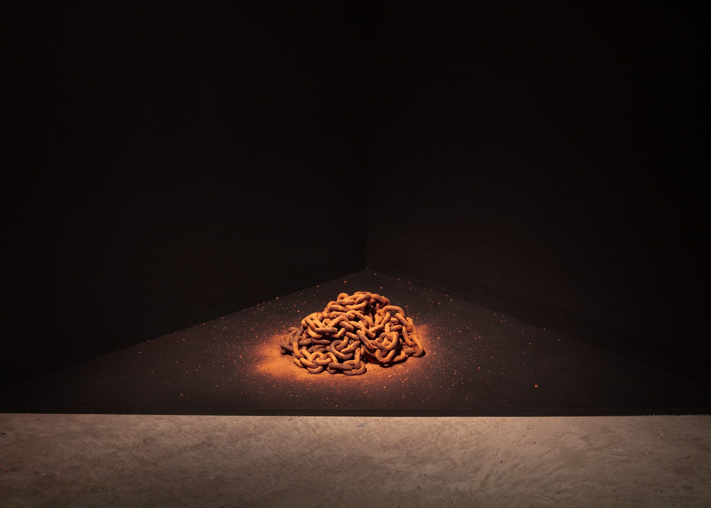 June Clark, Counterpoise (from The Perseverance Suite), 2023. Mixed media. Courtesy the artist and Daniel Faria Gallery. Installation view: Witness, The Power Plant Contemporary Art Gallery, Toronto, 2024. Photo: LF Documentation.