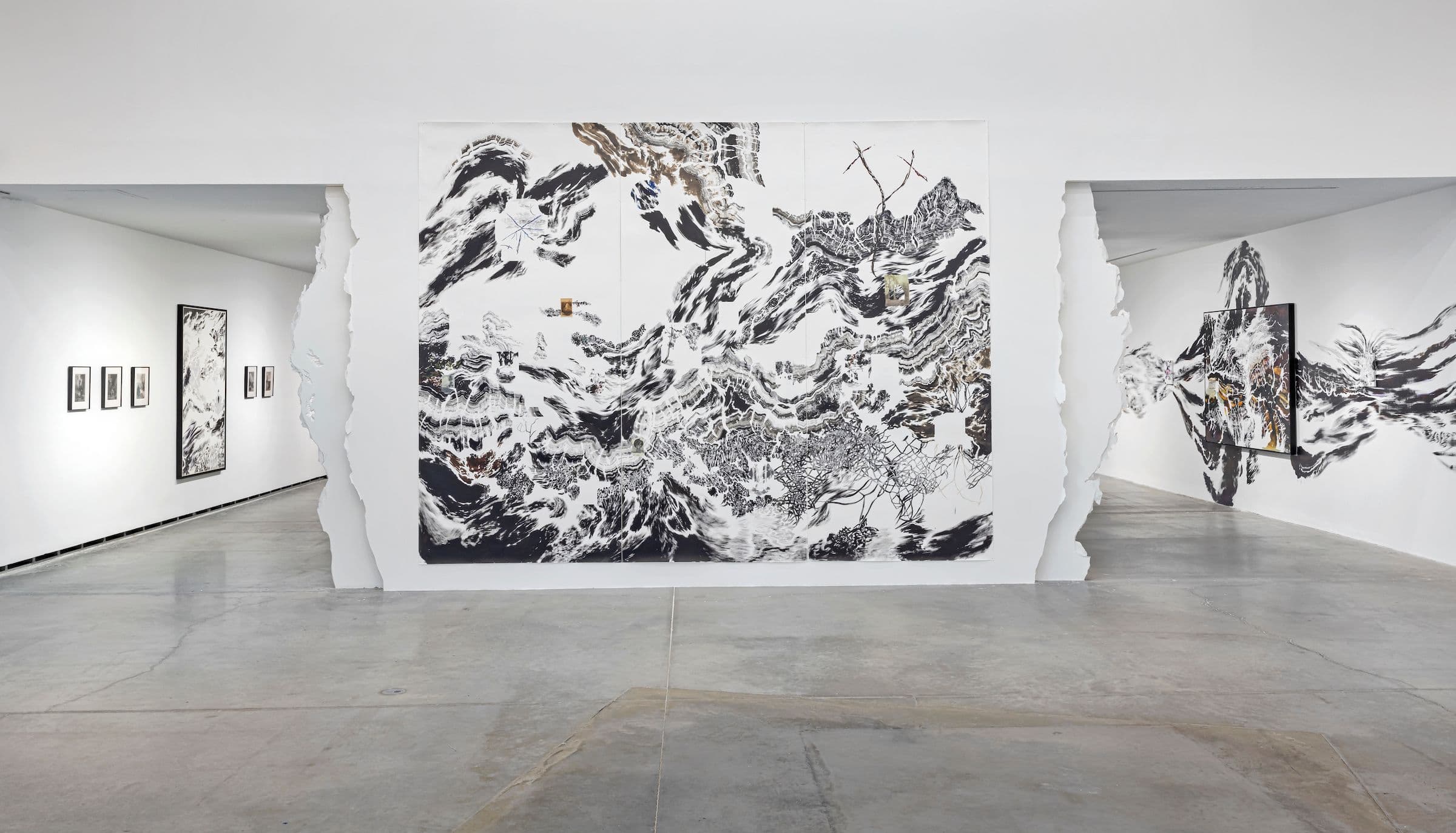 Abdelkader Benchamma, Solastalgia: Archaeologies of Loss. Installation view: The Power Plant Contemporary Art Gallery, Toronto, 2023. Photo: Toni Hafkenscheid.