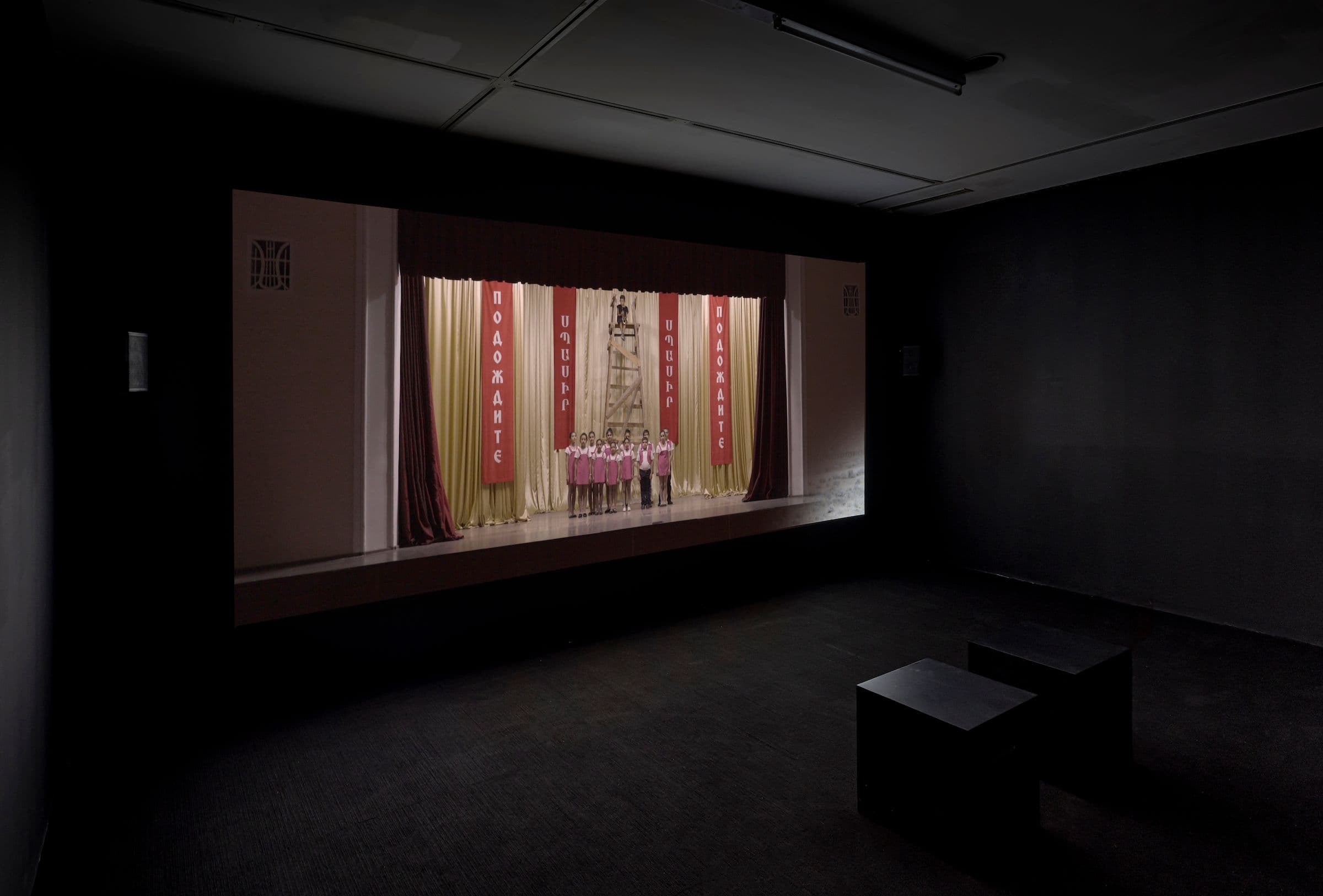 Pejvak (Rouzbeh Akhbari and Felix Kalmenson), A Passage, 2019. 2k video, 17:00. Courtesy the artist. Installation view: in parallel, The Power Plant, 2023. Photo: Toni Hafkenscheid.