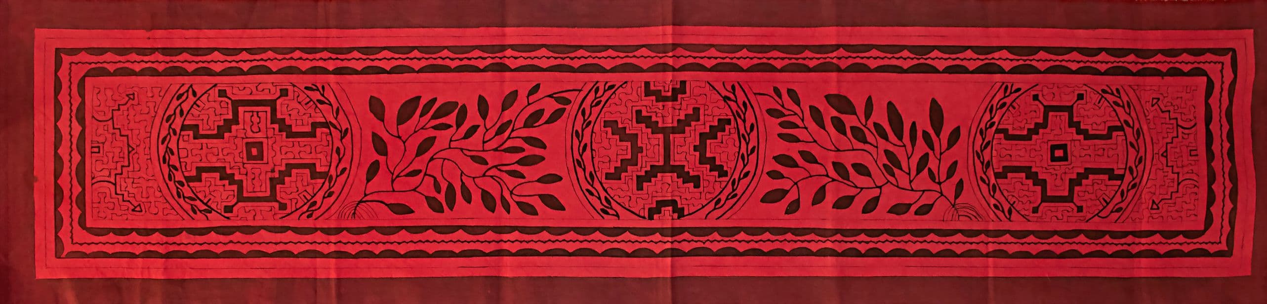 Olinda Reshinjabe Silvano, Xao Kené, 61"w x 16"h, The Power Plant Contemporary Art Gallery