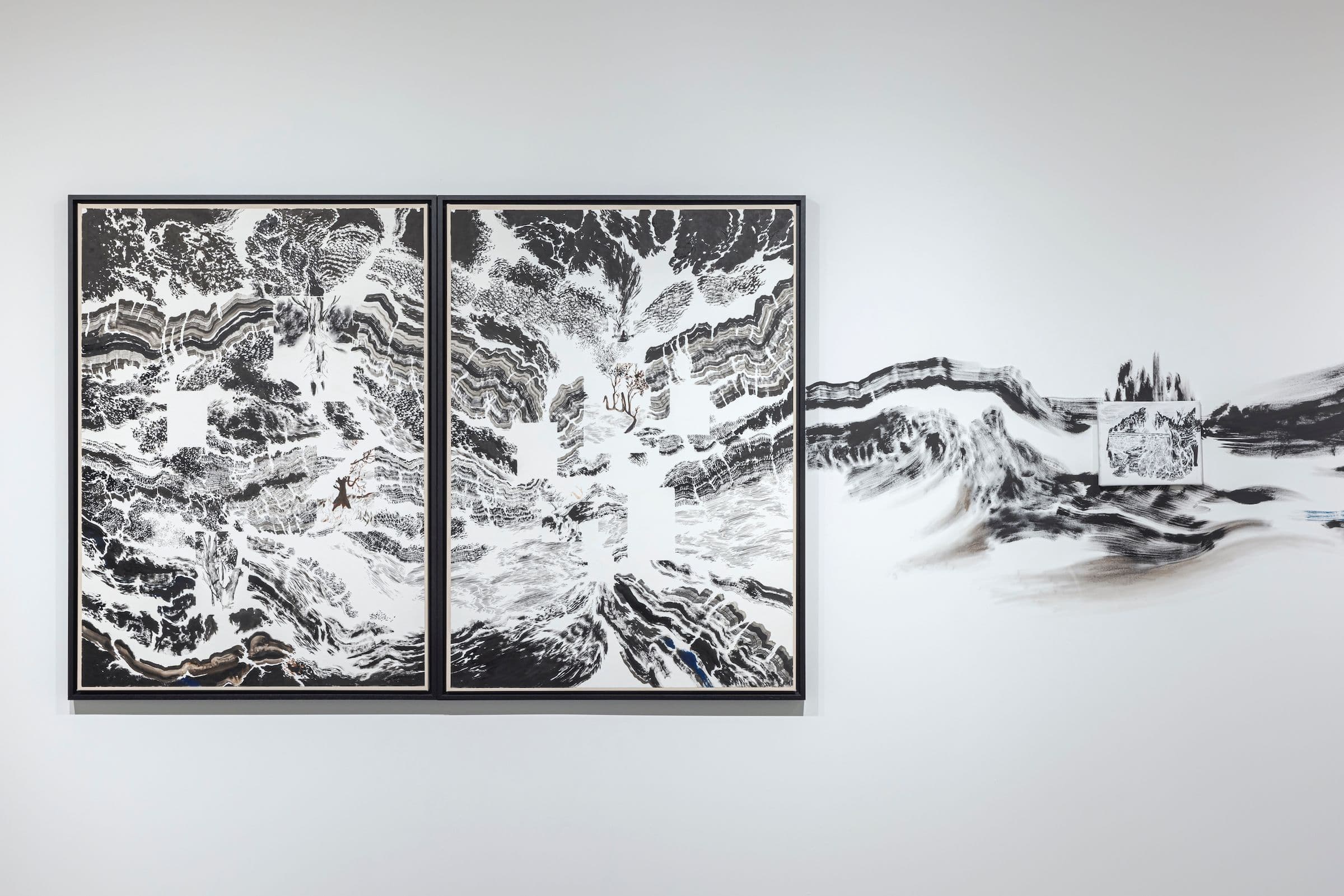 Abdelkader Benchamma, Solastalgia: Archaeologies of Loss. Installation view: The Power Plant Contemporary Art Gallery, Toronto, 2023. Photo: Toni Hafkenscheid.
