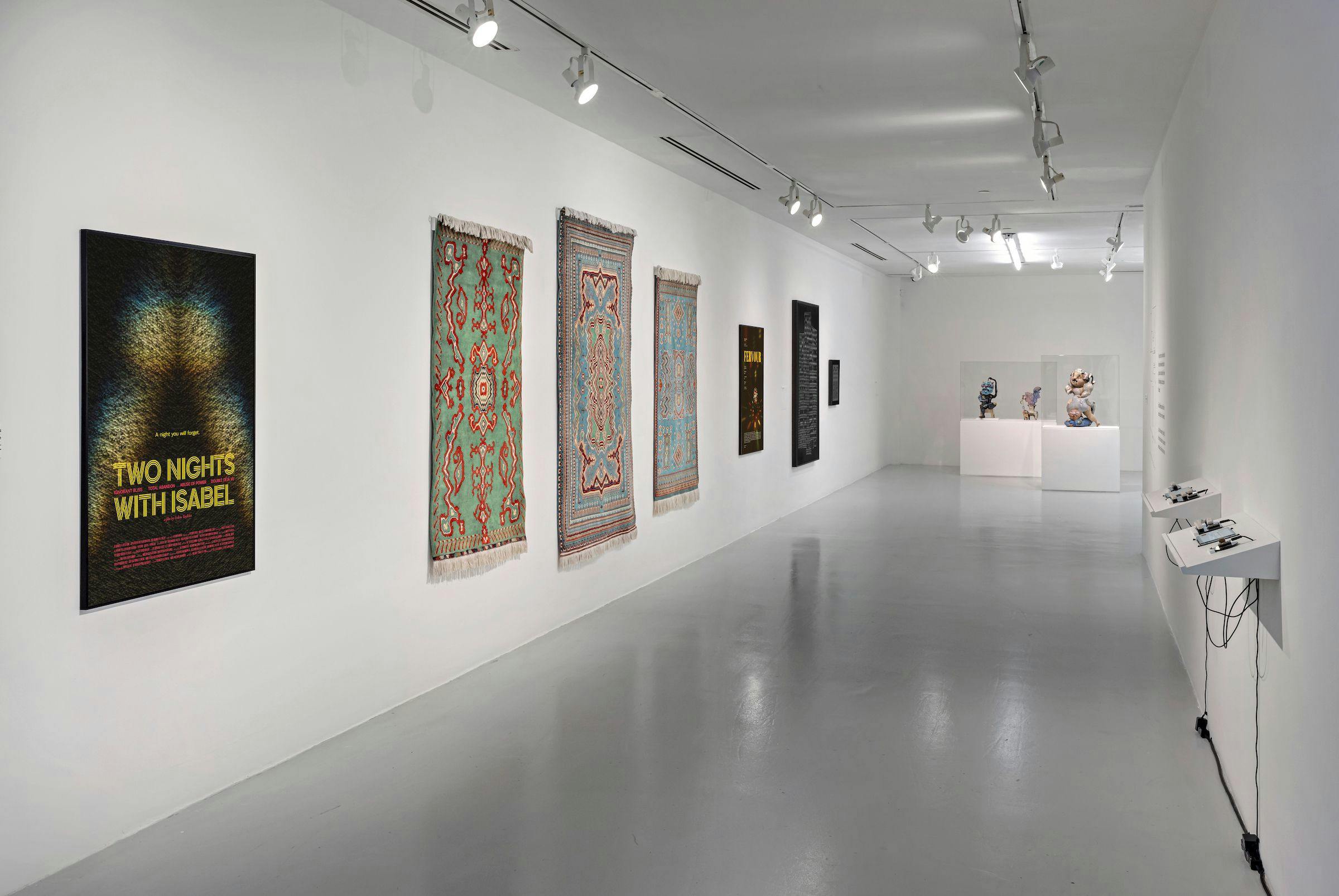 in parallel with works by Matt Nish-Lapidus, Erdem Taşdelen, Sami Tsang, and Shaheer Zazai. Installation view: The Power Plant, Toronto, 2023.  Photo: Toni Hafkenscheid.