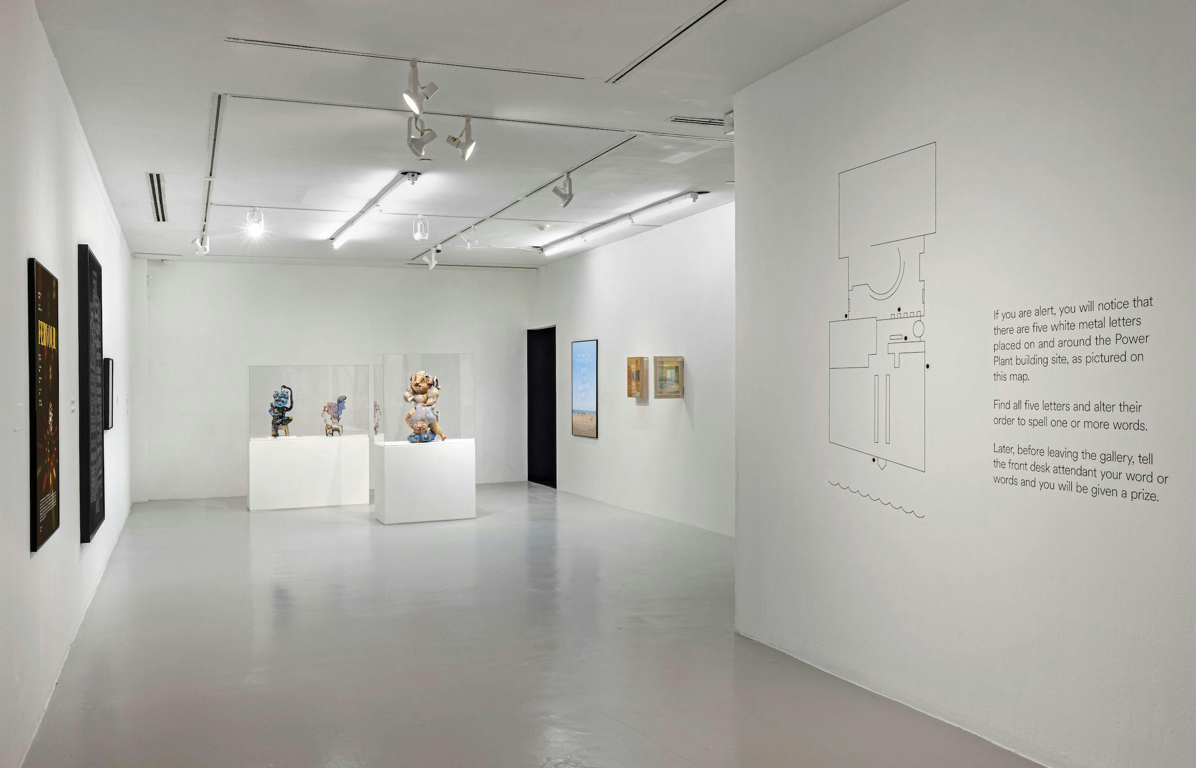 in parallel with works by Ella Gonzales, Micah Lexier, Erdem Taşdelen, Sami Tsang, and Shaheer Zazai. Installation view: The Power Plant, Toronto, 2023. Photo: Toni Hafkenscheid.