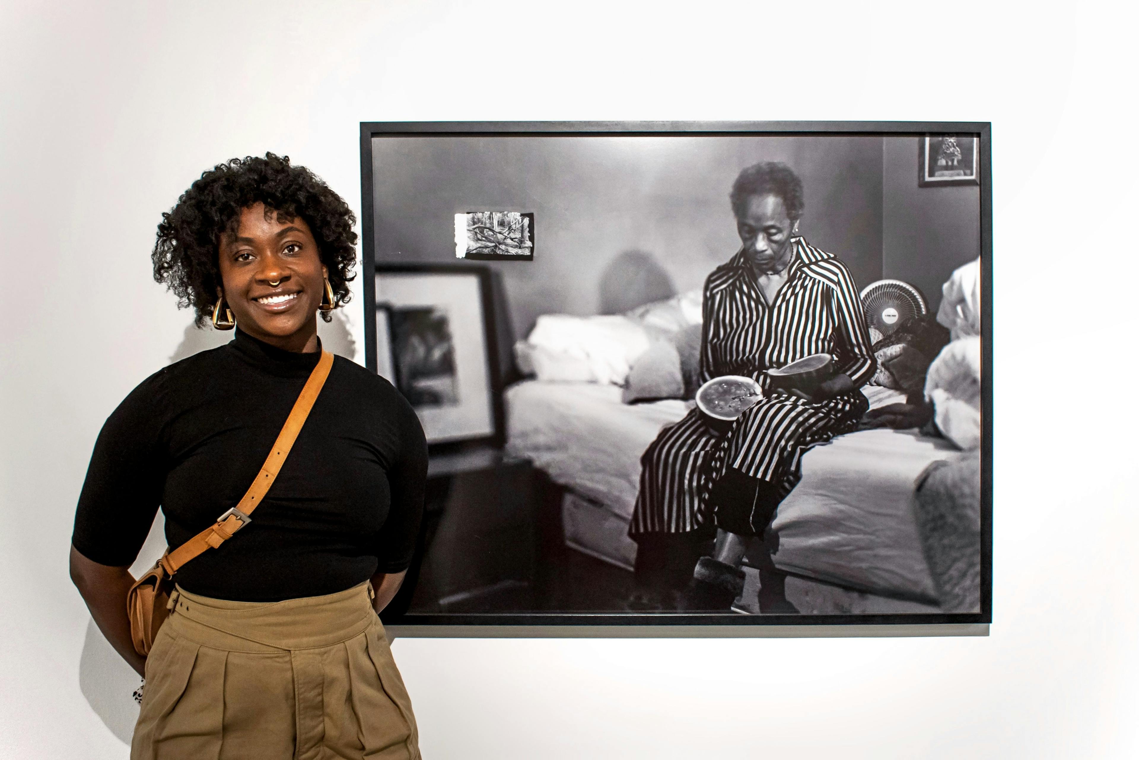 Anique Jordan at The Power Plant Contemporary Art Gallery Toronto, 2023. Photo by Hyerim Han.